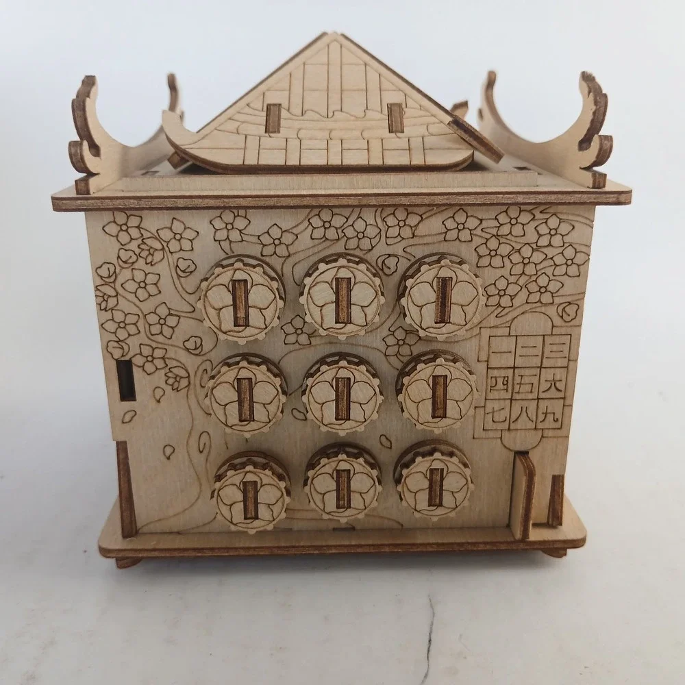 House Of The Dragon Touch The Game Escape Welt Money Box 3D Wooden Puzzle Game